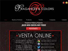 Tablet Screenshot of fragancesandcolors.com
